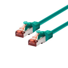 LOGON PROFESSIONAL Cable de conexión Cat6 apantallado F/UTP Patch Cable - 1 metro, Verde