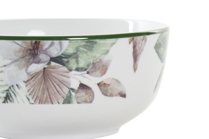 DKD Home Decor Bol Tropical Verde Marron Porcelana 13.5x6.5x13.5cm Apto Microondas y Lavavajillas (12 Unidades) DKD Home Decor Bol Tropical Verde Marron Porcelana 13.5x6.5x13.5cm Apto Microondas y Lavavajillas (12 Unidades)