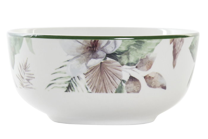 DKD Home Decor Bol Tropical Verde Marron Porcelana 13.5x6.5x13.5cm Apto Microondas y Lavavajillas (12 Unidades) DKD Home Decor Bol Tropical Verde Marron Porcelana 13.5x6.5x13.5cm Apto Microondas y Lavavajillas (12 Unidades)