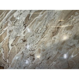 DKD Home Decor Mesa Centro Toronto marble Mango y Marmol Marron Gris 120 x 73.5 x 38 cm