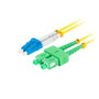 LANBERG Cable de Fibra Óptica e InfiniBand LC/SC, 2 m, Amarillo