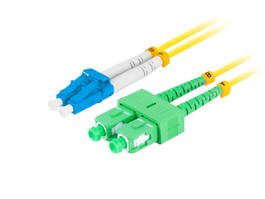 LANBERG Cable de Fibra Óptica e InfiniBand LC/SC, 2 m, Amarillo