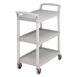 CAMBRO Carro de servicio con 3 baldas, Gris moteado