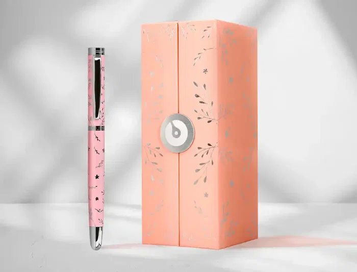 Belius Roller Bella Aluminio Rosa Tinta Negra Caja Diseño