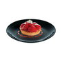 Plato Postre Vidrio Pampille Negro Luminarc 19 cm