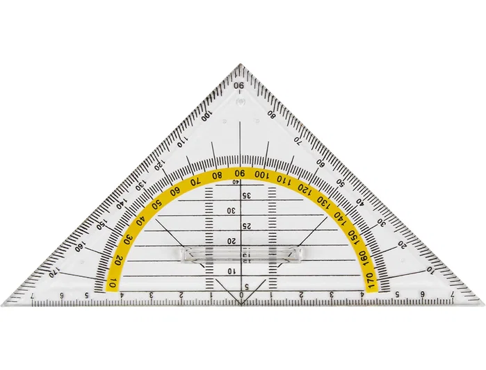 Liderpapel Escuadra 16 cm Plástico Cristal con Pestaña de Sujeción Liderpapel Escuadra 16 cm Plástico Cristal con Pestaña de Sujeción