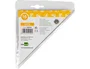 Liderpapel Escuadra 16 cm Plástico Cristal con Pestaña de Sujeción