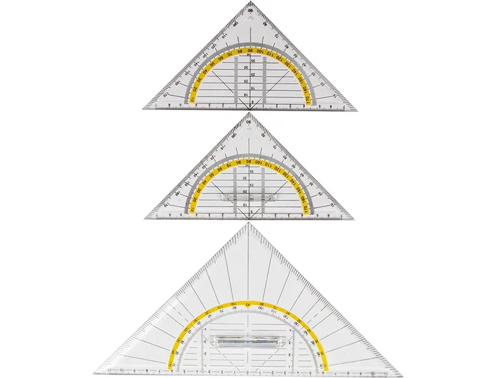 Liderpapel Escuadra 16 cm Plástico Cristal con Pestaña de Sujeción Liderpapel Escuadra 16 cm Plástico Cristal con Pestaña de Sujeción