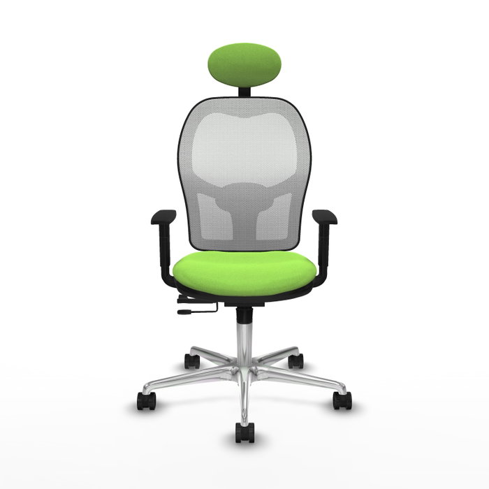 PIQUERAS Y CRESPO Silla de oficina Jorquera con mecanismo Sincro/Traslack Pistacho y Blanco PIQUERAS Y CRESPO Silla de oficina Jorquera con mecanismo Sincro/Traslack Pistacho y Blanco