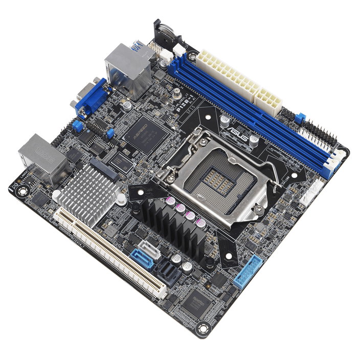 ASUS P12R-I Placa Base Mini-ITX para Servidor con Socket LGA 1200, Intel C252, Soporte para DDR4 hasta 64 GB, M.2, SATA III y LAN Intel I210-AT