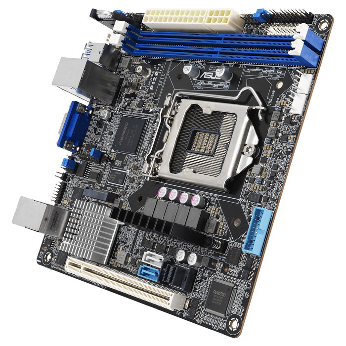 ASUS P12R-I Placa Base Mini-ITX para Servidor con Socket LGA 1200, Intel C252, Soporte para DDR4 hasta 64 GB, M.2, SATA III y LAN Intel I210-AT