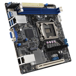 ASUS P12R-I Placa Base Mini-ITX para Servidor con Socket LGA 1200, Intel C252, Soporte para DDR4 hasta 64 GB, M.2, SATA III y LAN Intel I210-AT