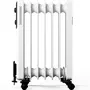 Tristar Radiador de Aceite KA-5377, 1500W, 7 Elementos Caloríficos, 3 Potencias Seleccionables, Termostato Ajustable, Blanco