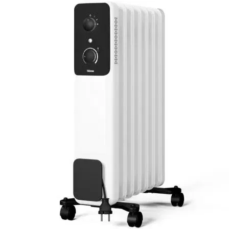 Tristar Radiador de Aceite KA-5377, 1500W, 7 Elementos Caloríficos, 3 Potencias Seleccionables, Termostato Ajustable, Blanco