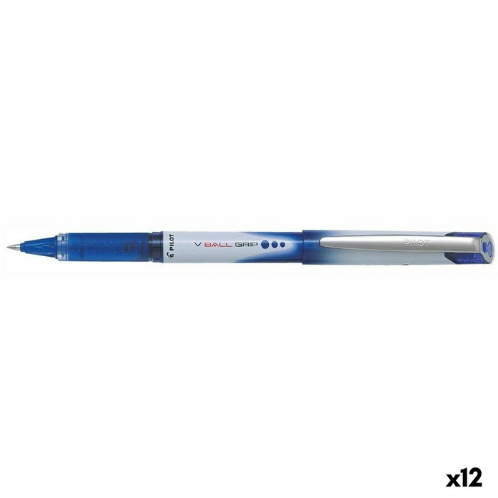 Pilot V-Ball 7 Grip Azul (Set de 12)
