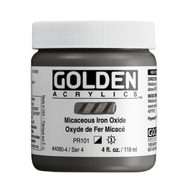 Golden Heavy Body Colores Acrílicos Óxido de Hierro Micáceo 118 ml
