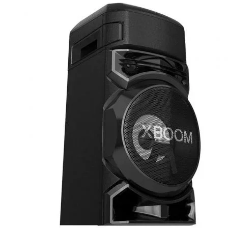 LG Altavoz Bluetooth XBOOM RNC5 con luces LED, karaoke, efectos DJ, micrófono, USB y mando - 3 altavoces (2.0, 8' Woofer)