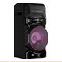 LG XBOOM RNC5 - Altavoz de fiesta con Bluetooth, Sistema de sonido 2.0 canales, Woofer de 8" (20,3 cm), Iluminación LED, USB, Radio FM/DAB+, Negro