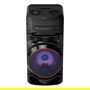 LG XBOOM RNC5 - Altavoz de fiesta con Bluetooth, Sistema de sonido 2.0 canales, Woofer de 8" (20,3 cm), Iluminación LED, USB, Radio FM/DAB+, Negro