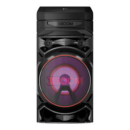 LG XBOOM RNC5 - Altavoz de fiesta con Bluetooth, Sistema de sonido 2.0 canales, Woofer de 8" (20,3 cm), Iluminación LED, USB, Radio FM/DAB+, Negro