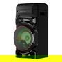 LG XBOOM RNC5 - Altavoz de fiesta con Bluetooth, Sistema de sonido 2.0 canales, Woofer de 8" (20,3 cm), Iluminación LED, USB, Radio FM/DAB+, Negro