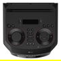 LG XBOOM RNC5 - Altavoz de fiesta con Bluetooth, Sistema de sonido 2.0 canales, Woofer de 8" (20,3 cm), Iluminación LED, USB, Radio FM/DAB+, Negro