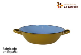 La Estrella Paellera Honda Bordonada 32 cm Verde (4 Unidades)