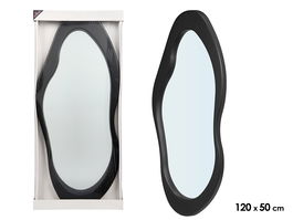 Giftdecor Espejo Forma Negro 120 cm x 50 cm (Set de 2)