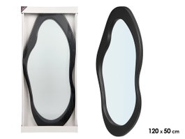 Giftdecor Espejo Forma Negro 120 cm x 50 cm (Set de 2)
