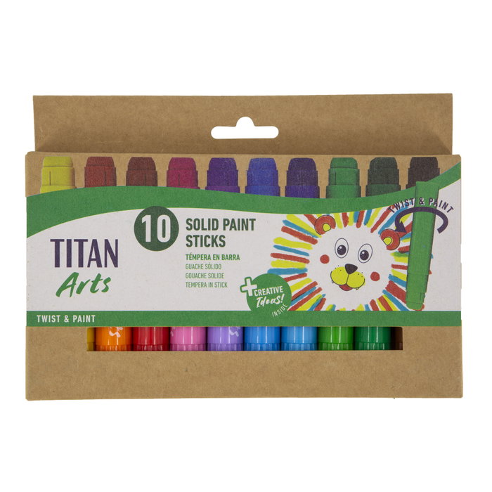 Titan Arts Témpera en Barra con Surtidos Estuche 10 UD