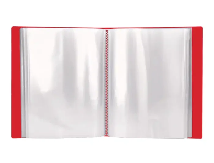Liderpapel Carpeta DIN A4 Rojo Translúcido con 20 Fundas Liderpapel Carpeta DIN A4 Rojo Translúcido con 20 Fundas