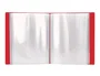 Liderpapel Carpeta DIN A4 Rojo Translúcido con 20 Fundas
