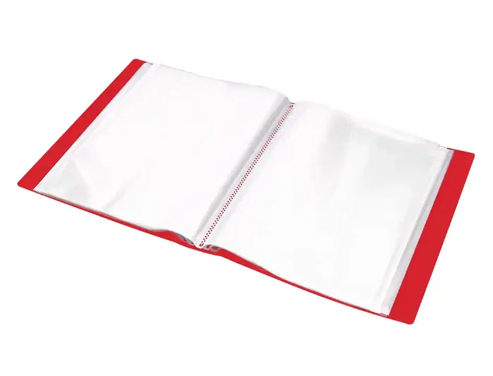 Liderpapel Carpeta DIN A4 Rojo Translúcido con 20 Fundas Liderpapel Carpeta DIN A4 Rojo Translúcido con 20 Fundas