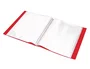 Liderpapel Carpeta DIN A4 Rojo Translúcido con 20 Fundas
