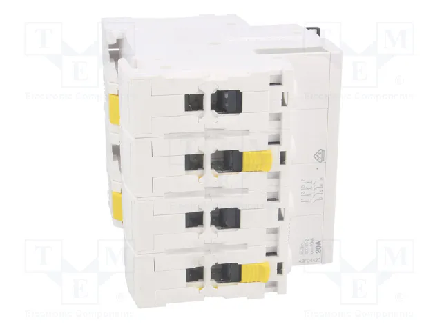 SCHNEIDER ELECTRIC iC60N ACTI9 Interruptor magnetotérmico 4 polos 20A Curva C SCHNEIDER ELECTRIC iC60N ACTI9 Interruptor magnetotérmico 4 polos 20A Curva C