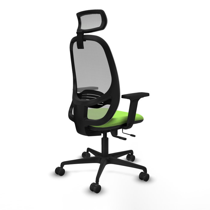 PIQUERAS Y CRESPO Silla de oficina Cilanco con mecanismo Sincro/Traslack Pistacho y Gris