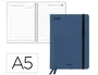 Liderpapel Agenda Oficina Naxos 2027 A5 Bilingüe Azul Marino