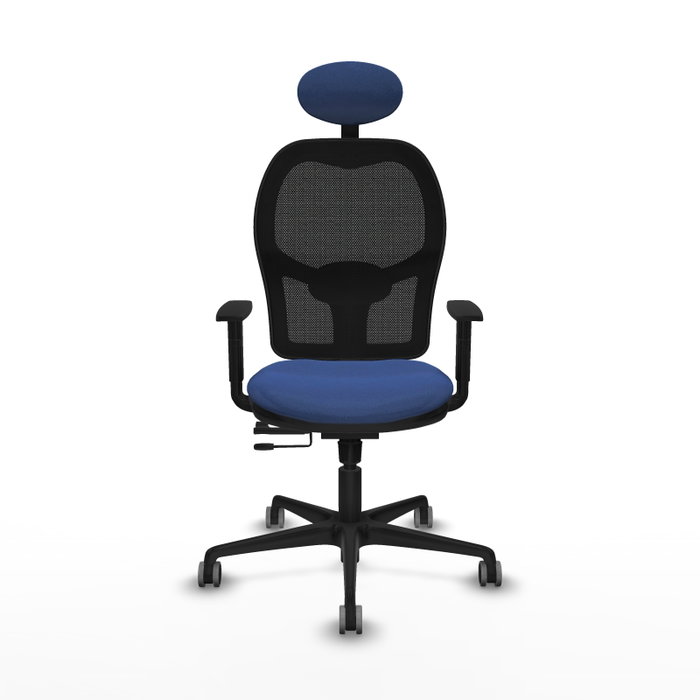 PIQUERAS Y CRESPO Silla de oficina Jorquera con mecanismo Sincro/Traslack Azul marino PIQUERAS Y CRESPO Silla de oficina Jorquera con mecanismo Sincro/Traslack Azul marino