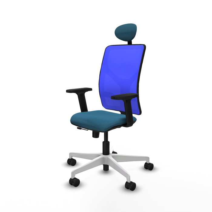 PIQUERAS Y CRESPO Silla de oficina Motilla con mecanismo Sincro/Traslack Verde petróleo y Azul PIQUERAS Y CRESPO Silla de oficina Motilla con mecanismo Sincro/Traslack Verde petróleo y Azul