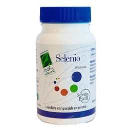 CIEN POR CIEN NATURAL Selenio 90 Cápsulas | Ayuda al Sistema Inmune y a la Tiroides