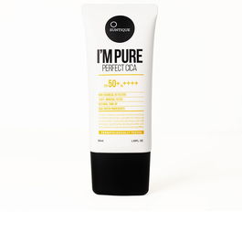 Suntique I'M PURE perfect cica SPF50+ Protector Solar Facial Mineral con Centella Asiática, Muy Alta Protección SPF 50+, 50 ml