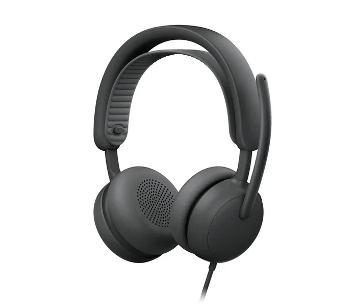Logitech Zone Vibe 2 for Business, Auriculares con Diadema Alámbricos, USB-C/A, Cancelación de Ruido, Grafito, Ref. 981-001618