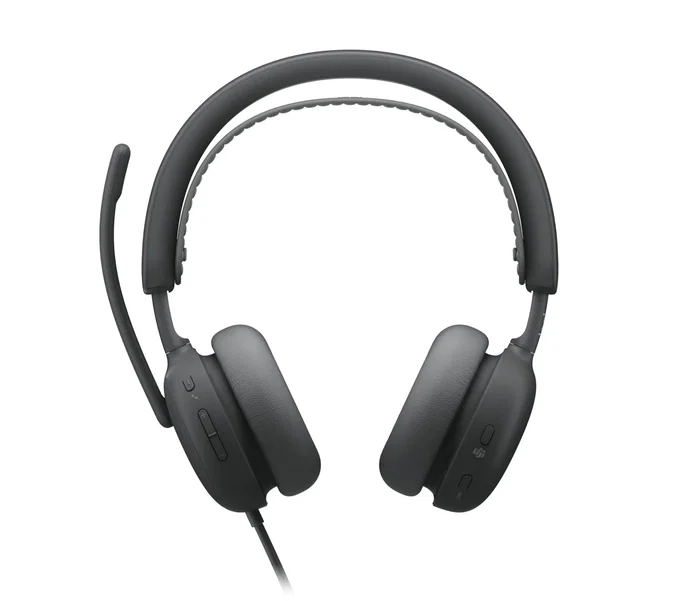 Logitech Zone Vibe 2 for Business, Auriculares con Diadema Alámbricos, USB-C/A, Cancelación de Ruido, Grafito, Ref. 981-001618