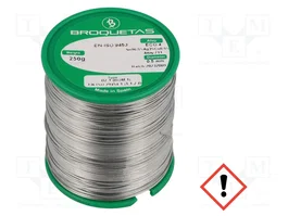 BROQUETAS Estaño libre de plomo Sn96,5Ag3Cu0,5 0,5mm 250g