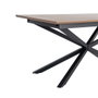Mesa Extensible Marrón Dm-Metal Salón 160 X 90 X 76 cm