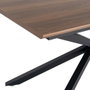 Mesa Extensible Marrón Dm-Metal Salón 160 X 90 X 76 cm
