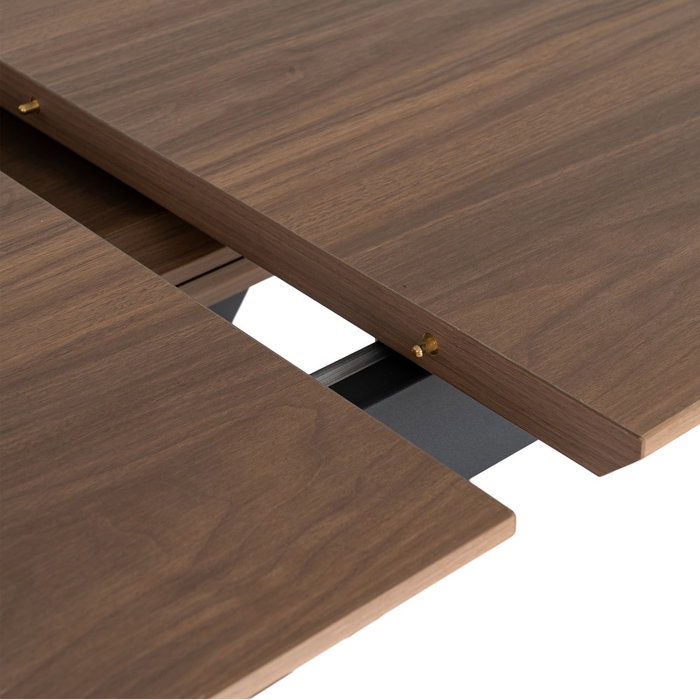 Mesa Extensible Marrón Dm-Metal Salón 160 X 90 X 76 cm