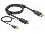 DeLOCK Cable HDMI a DisplayPort 4K 30 Hz 1 m