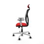 PIQUERAS Y CRESPO Silla de oficina Motilla con mecanismo Sincro/Traslack, Rojo y Negro