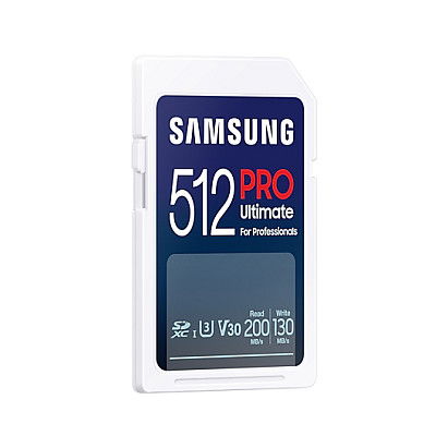 Samsung Tarjeta MicroSDXC 512GB XC PRO Ultimate U3 V30 Lectura 200MB/s Escritura 130MB/s MB-SY512SB/WW